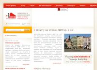 Strona internetowa z Adm. Sp. Z O.o.
