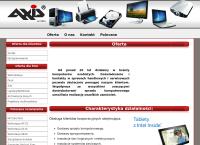 Strona internetowa z Axis. Sp. Z O.o.