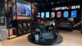 Wnętrze sklepu motocyklowego Defender