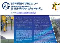 Strona internetowa z Gazobudowa-Poznań. Sp. Z O.o.