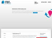 Strona internetowa z IT & Business Training