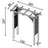 Pergola Flat Top (bramka, ogród, kratka,jagram)