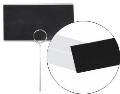 Czarne etykiety kartonowe 8,4x4,5 cm - 50szt
