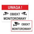 Tablice plastikowe - OBIEKT MONITOROWANY