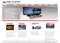 Strona internetowa z Mega TV Studio