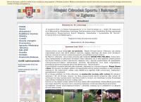 Strona internetowa z Miejski Ośrodek Sportu i Rekreacji