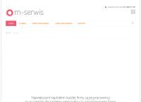 Strona internetowa z M-Serwis. S.j.