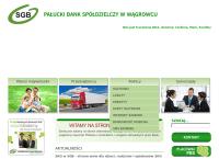 Strona internetowa z Pałucki Bank Spółdzielczy