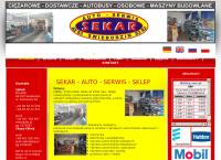 Strona internetowa z Sekar
