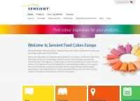 Strona internetowa z Sensient Food Colors Poland Sp. Z O.o.