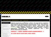 Strona internetowa z MULTONA.PL BOMBING.PL LAKIERY AEROZOLE GRAFFITISHOP DYSTRYBUCJA CLASH MONTANA MULTONA