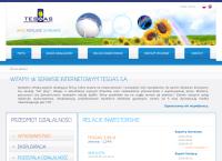 Strona internetowa z Tesgas SA