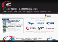 Strona internetowa z Tiga Pumps. Sp. Z O.o.