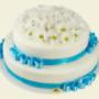 Tort z margaretkami