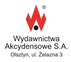 Wydawnictwa Akcydensowe S.A. Olsztyn O01 Druki akcydensowe, biurowe oraz szkolne