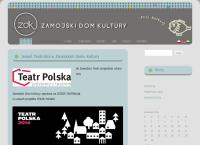 Strona internetowa z Zamojski Dom Kultury