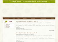 Strona internetowa z Zespół Pieśni i Tańca Politechniki Warszawskiej