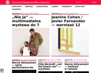 Strona internetowa z BWa Galeria Sztuki Współczesnej