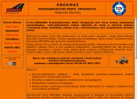 Strona internetowa z Drogmas Zakład Robót Drogowych