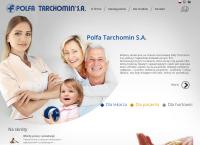 Strona internetowa z Polfa Tarchomin S.A.