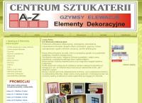 Strona internetowa z A-Z Elementy Dekoracyjne