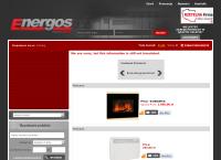 Strona internetowa z Energos Salon Techniki Grzewczej