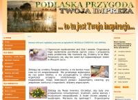 Strona internetowa z Podlasie Adventure