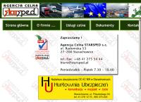 Strona internetowa z Agencja Celna Starsped S.c.