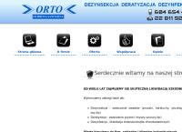 Strona internetowa z Orto dezynsekcja, deratyzacja