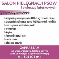 Jargiło Małgorzata. Salon Pielęgnacji Psów