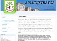 Strona internetowa z \"administrator\" Sp. Z O.o.