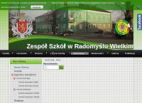 Strona internetowa z Zespół Szkół