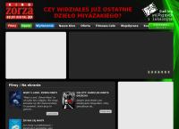 Strona internetowa z Zorza. Kino