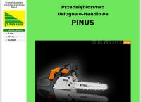 Strona internetowa z Pinus