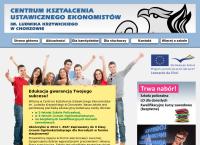Strona internetowa z Centrum Kształcenia Ustawicznego Ekonomistów im. L. Krzywickiego
