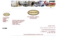 Strona internetowa z \"agatex\" F.h.u. Tomasz Barański