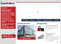 Strona internetowa z Comtelnet. Internet szerokopasmowy