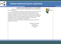 Józefowski Grzegorz. Zakład systemów elektronicznych