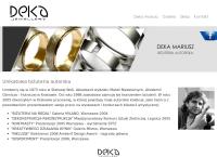 Strona internetowa z Deka Jewellery. Pracownia plastyczna Art-Wax