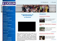 Strona internetowa z II Liceum Im. K. K. Baczyńskiego W Koninie