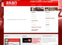 Strona internetowa z Asan sp.j. Salon meblowy, meble mieszkaniowe, biurowe