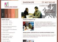 Strona internetowa z Kancelaria \"rogów\"
