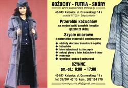 Kożuchy, futra, skóry. Usługi. Jakubowska-Faber Sonia