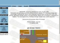 Strona internetowa z Sklep elektroniczny, serwis RTV-SAT