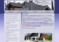 Strona internetowa z BŁYSKAWICA piorunochrony odgromówka instalacje odgromowe Kraków