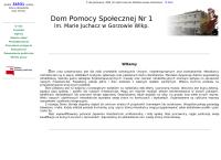 Strona internetowa z Dom Pomocy Społecznej nr 1