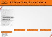 Strona internetowa z Biblioteka Pedagogiczna