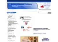 Strona internetowa z Poradnia Psychologiczno - Pedagogiczna