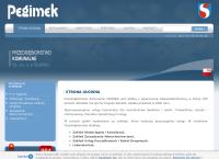 Strona internetowa z \"pegimek\" Sp. Z O.o.