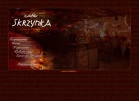 Strona internetowa z Cafe Skrzynka. Kawiarnia